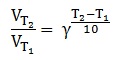 Obliczanie szybkości reakcji chemicznej biegnącej w niższej temperaturze, reguła van’t Hoffa. Podręcznik 2.2 zad. 1